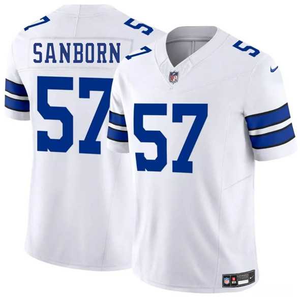 Men & Women & Youth Dallas Cowboys #57 Jack Sanborn White 2025 F.U.S.E. Vapor Untouchable Limited Stitched Jersey